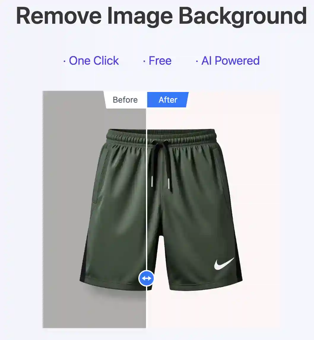 Nike Shorts Clipart with Transparent Background | Enhance E-Commerce Product Images