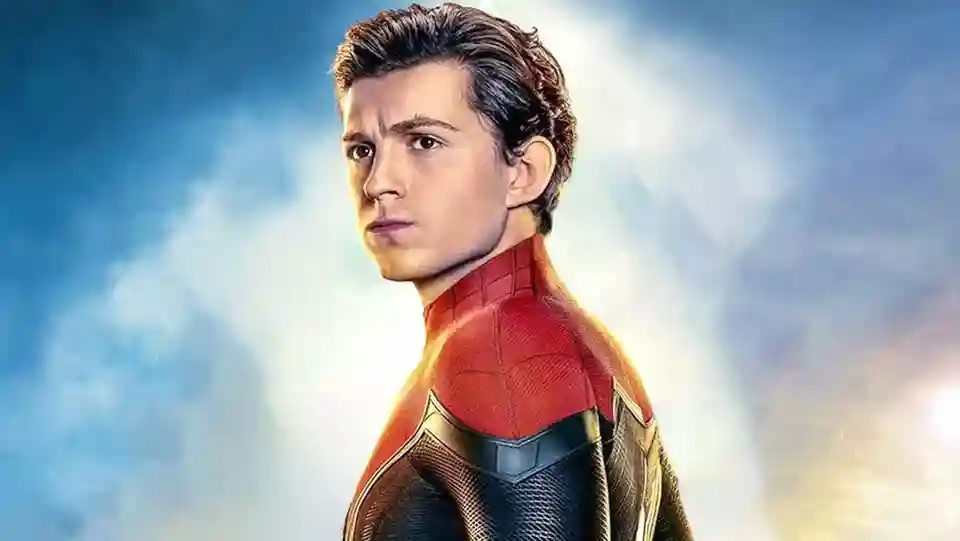 tom holland with no background